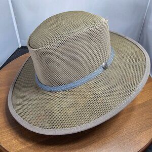 Cabana Breathable Wide Brim Sun Hat | American Hat Makers | Sand | NWT | RARE LE